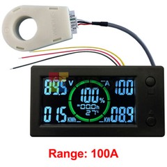DC0-300V 50/100/200/400A Bluetooth Voltage Current Power Energy Coulomb Meter
