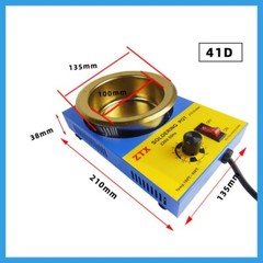350W Lead Free Solder Pot Titanium Soldering Melting Furnace 1.2KG Capactity