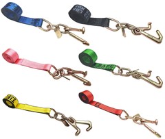 Heavy Duty 2″ x 10′ TJ Cluster Hook Car Strap for Wrecker Tow Truck Auto Hauling