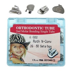 tubos de ortodoncia Dental Orthodontic Molar Tubes Buccal Tube Roth MBT 022 1st