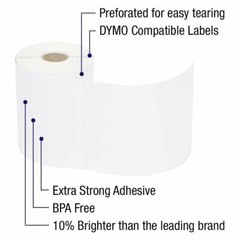 4 Rolls DYMO 4XL Direct Thermal Shipping Labels 4×6 1744907 Compatible 220/Roll
