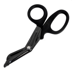 Titanium Bonded Bandage Shears Scissor 7 1/4″ Bent Tactical Stealth Black – 2CT