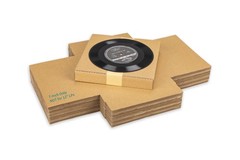 7″ 45 RPM Vinyl Record Mailers (NOT for 12″ LPs), 7.5″ x 7.5″ x 1.1″ Thin Kra…
