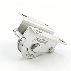 1 PC Silver Stainless Steel U Shaped Guide Wheel Industrial Pulley for Machinery