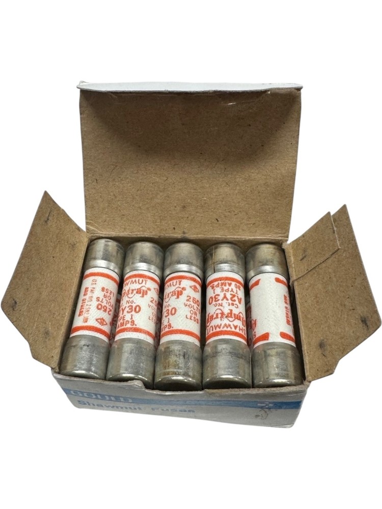 New Shawmut Amp-Trap A2Y30-1, Type 1, 30A 250V Fuse (LOT OF 10) **SALE**