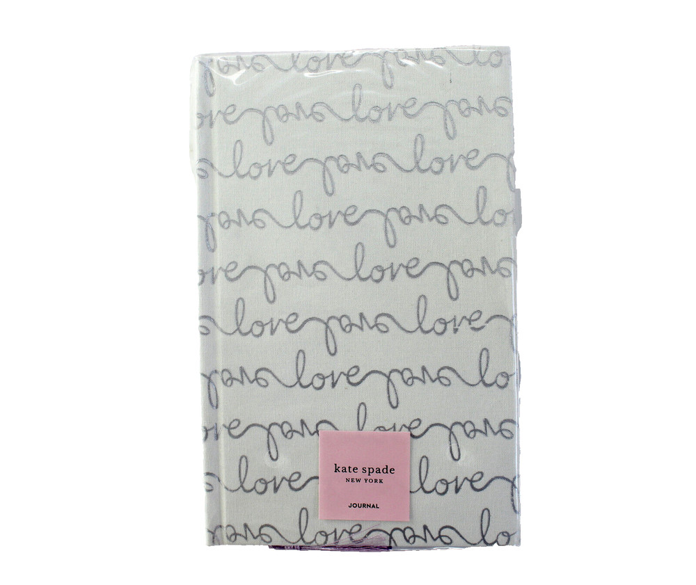 kate spade Love Scripts Bridal Journal Book Tassel Bookmark NEW