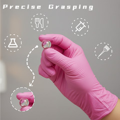 100 Pcs 3 Mil Nitrile Gloves Disposable Food Prep Cooking Latex Free Size M