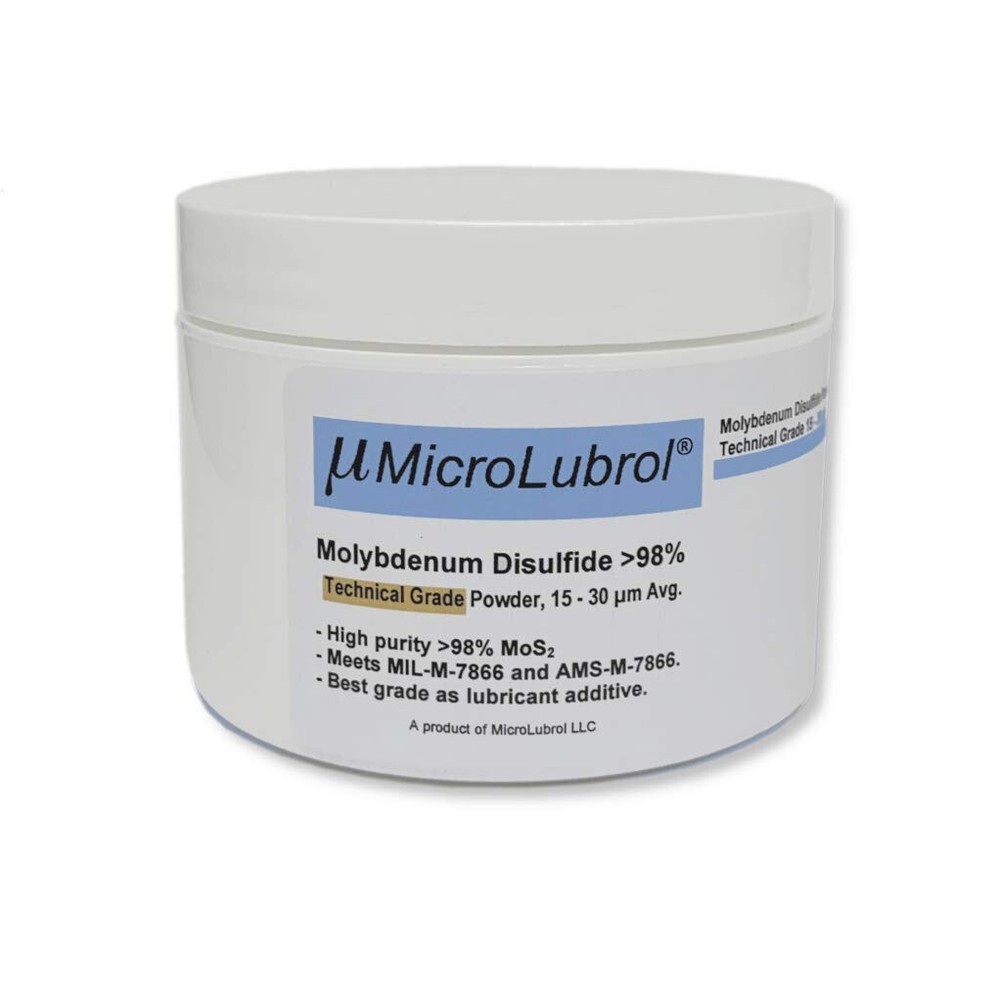 4 oz MicroLubrol Molybdenum Disulfide 98% Technical Grade Powder 3 – 4 µm Fisher
