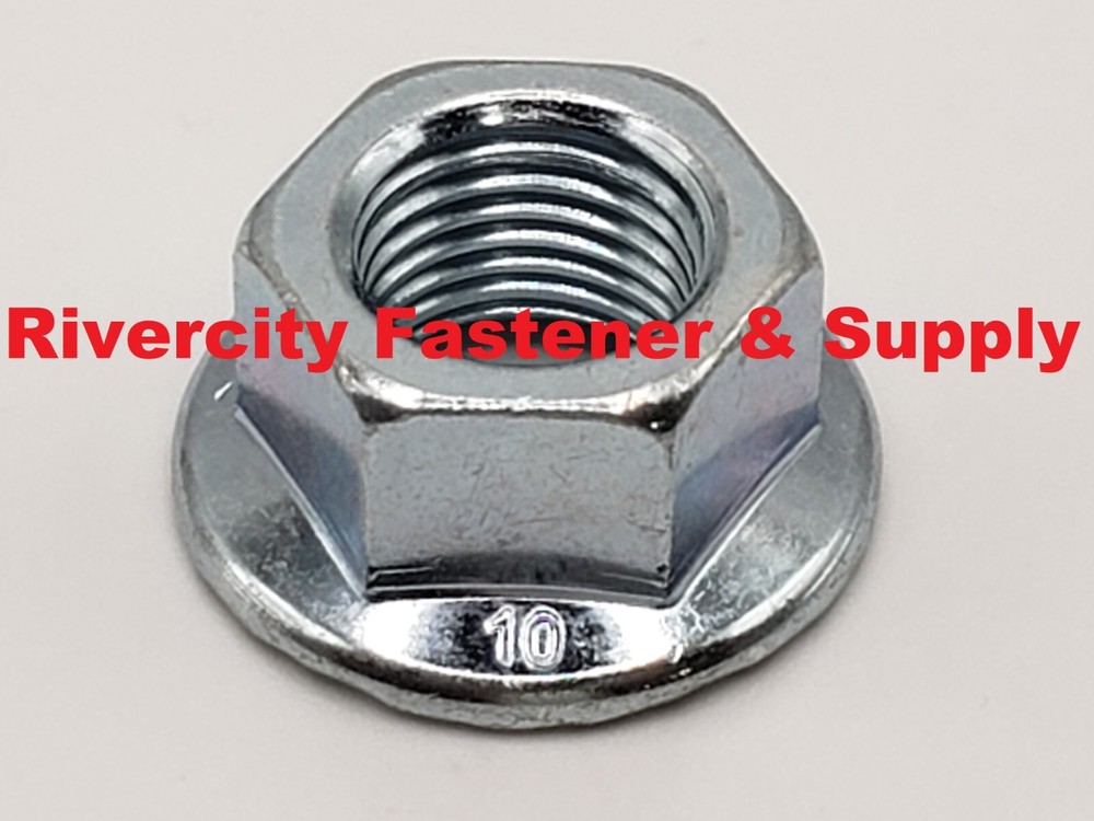 M12-1.25 JIS Flange Nuts Small Hex M12x1.25 Nut 12mm x 1.25 Serrated Flange 10.9