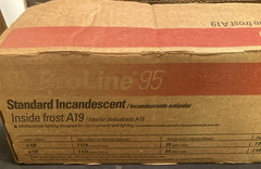 GE Proline 95 Incandescent Light Bulbs A19 95w 130V Open Full Case / Brand New