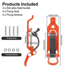 2pcs Shovel Mounts for Roof Rack Quick Release Axe Metal Clamp Holder Kits