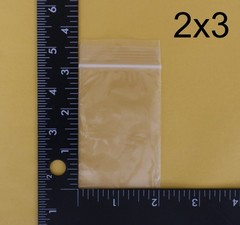 Clear Reclosable Zip Top Lock Bags | 2×2, 2×3, 3×4 2mil | Free Shipping