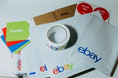 39 Ebay Branded Shipping Supplies STARTER KIT Box Large Poly Tape Tissue Postcar