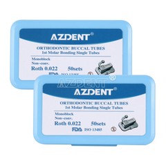 AZDENT Dental Orthodontic Buccal Tubes 1st 2nd Molar Roth MBT 022 /018 Bondable