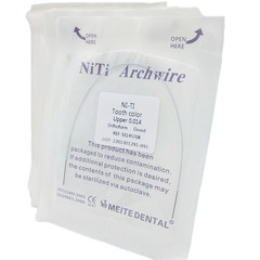 20Pk Dental OrthodonticWhite Color Coated Niti Rectangular/Round Arch Wire Ovoid