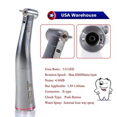 Dental 1:5 Increasing Handpiece Contra Angle LED For KaV NSK Electric Motor USA