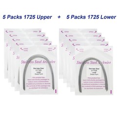 100Pcs Dental Orthodontic Arch Wire NiTi Stainless Steel Ovoid Round Rectangular