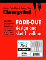50 Sheets 8.5×11 inch 3020 Bond Pad Printed Fade-Out 30-Degree Isometric