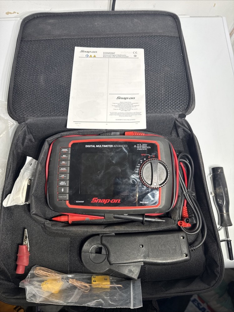 Snap-on EEDM596F Advanced Digital Multimeter True-RMS Bluetooth Automotive DMM