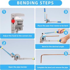 DOMINOX 3-IN-1 Tube Bender, Outer Diameter 1/4″, 3/8″, 1/2″, 0-180°