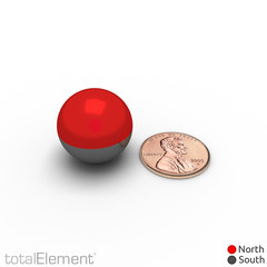 3/4 Inch Neodymium Rare Earth Sphere Magnets N48 (2 Pack)