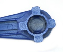 Blue 4-IN-1 Bung Drum Wrench 55-30-15 GAL Water Barrel Nut Cap Plug Gas Shut Off
