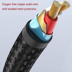 RCA Cable Compatible with iPhone, iOS to RCA Aux Audio Cord, Hi-Fi Sound RCA Ste