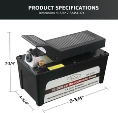 Efficient Foot-Operated Hydraulic Pump – 10,000 PSI for Industrial Applications