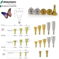 US 5P/k Dental Healing Abutment & Closure Cap Fit Nobel Straumann Hiossen Osstem
