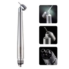 NSK Style Dental LED 45° Degree Surgical High Speed Handpiece Push Button 4 Hole