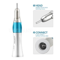 ETERANT Dental 1:1 Slow Low Speed Straight Handpiece/Air Motor Micromotor 4Hole