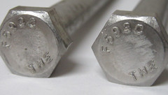 (4) 6 Inch Stainless Steel Hex Bolts – 3/8″-16 x 6″ Long – THE F5930