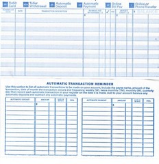 Checking Checkbook Transaction Register Brand New