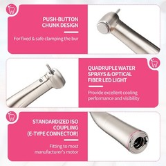 NSK Style Dental Brushless LED Electric Micro Motor 1:1/1:5 Increasing Handpiece