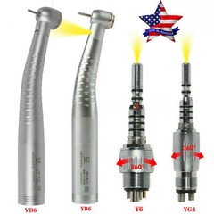 KAVO Style Dental Fiber Optic Fast High Speed Handpiece LED Quick Coupler 4/6 H