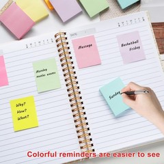 Self Stick Notes 1.5×2 Inch, 36 Pads, 9 Colors, Office