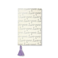 kate spade Love Scripts Bridal Journal Book Tassel Bookmark NEW