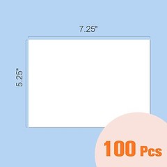 100 Blank White Invitation Envelopes 5.25″x7.25″ A7 for Wedding Card Self Seal