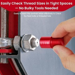 High-Quality Thread Checker Kit with Foam Storage for Standard and Metric Sizes