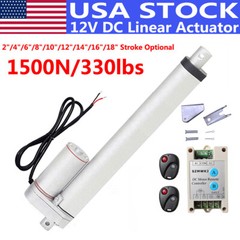Heavy Duty 1500N 12V Linear Actuator Motor +Forward Reverse Controller +Brackets