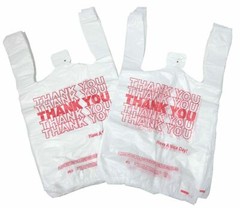 NEW 100 ct PLASTIC SHOPPING BAGS T-SHIRT STYLE GROCERY WHITE V-SMALL SIZE BAGS.