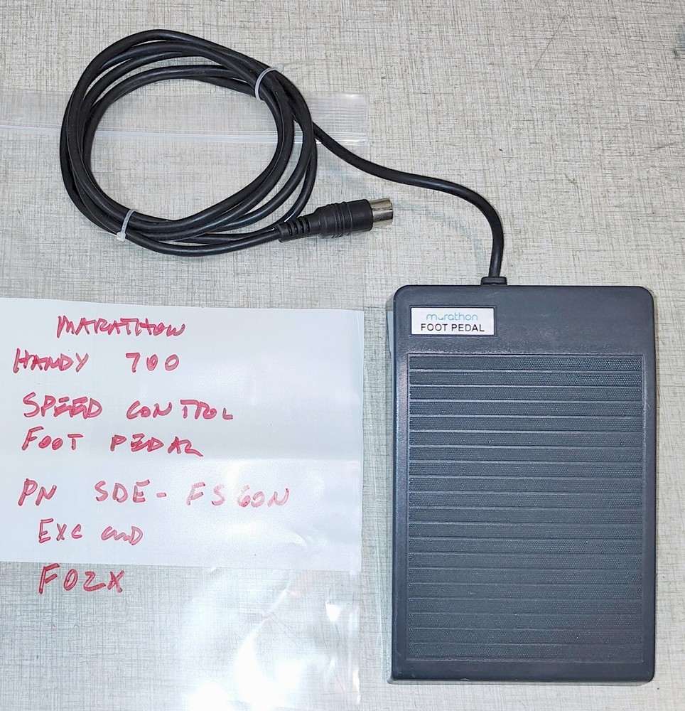 Marathon Handy 700 Foot Pedal PN SDE-FS60N F02X