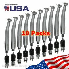10x Yabang Dental High Speed Handpiece and 4 Holes Quick Coupler 360°