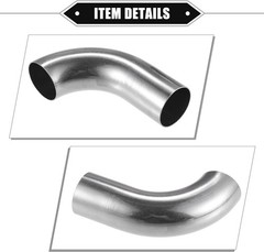 Bend Elbow Pipe Tube, 1.5″ OD 4.72″ 2.95″ Leg 90 Degree DIY Exhaust Pipe Interco