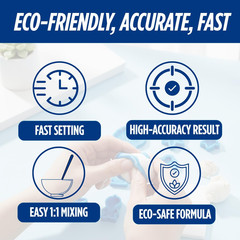 Silicone Putty Fast Set, (250Ml Part a + 250Ml Part B) | 40-Second Work Time | 2