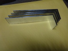2″ X 7 1/2″ ALUMINUM ANGLE 1/8″ THICK 1 1/2″ IN LENGTH (4 PIECES)