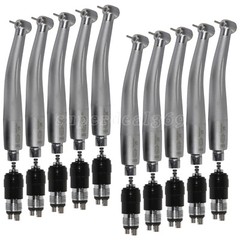 10Pcs Dental High Speed Handpiece Standard Head Push+Quick Coupler 4-Hole YBNK4