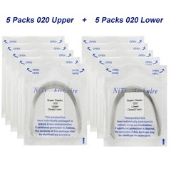 100Pcs Dental Orthodontic Arch Wire NiTi Stainless Steel Ovoid Round Rectangular