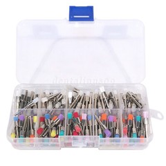 Dental Latch Type Prophy Polishing Brushes Cups Burs Kit for Low Speed Handpiece