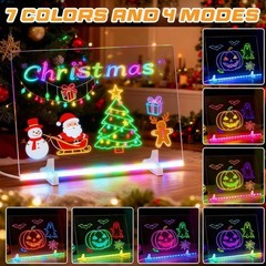 LED Acrylic Lighted Drawing Board Set for Kids Note Board for Adults Easter Gift